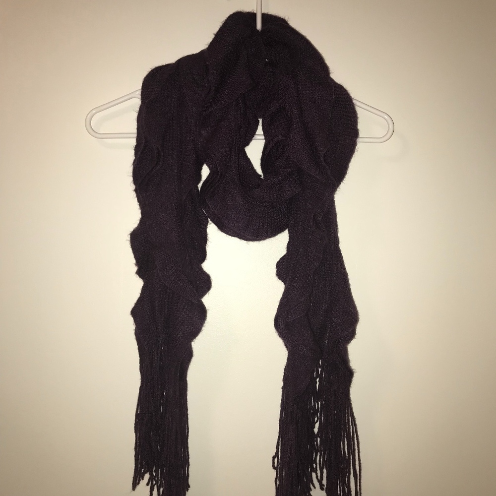 Purple Ruffle Scarf - Picture 2 of 5